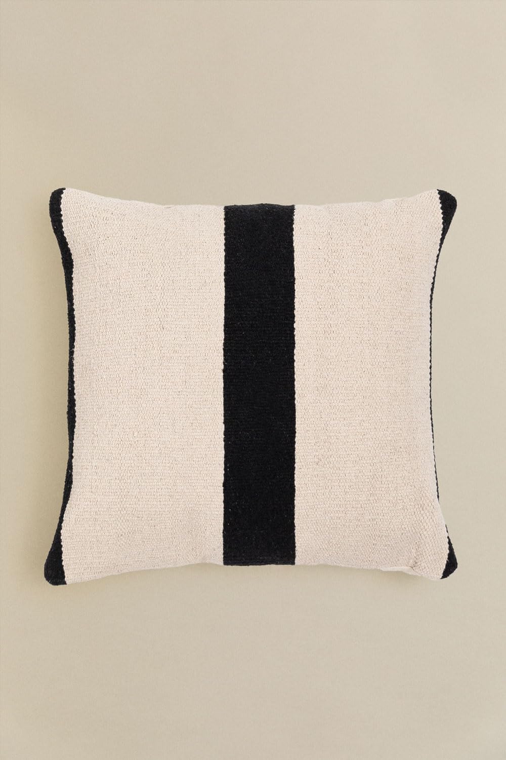 Sklum Corwin cuscino quadrato 45x45 bianco e nero cotone