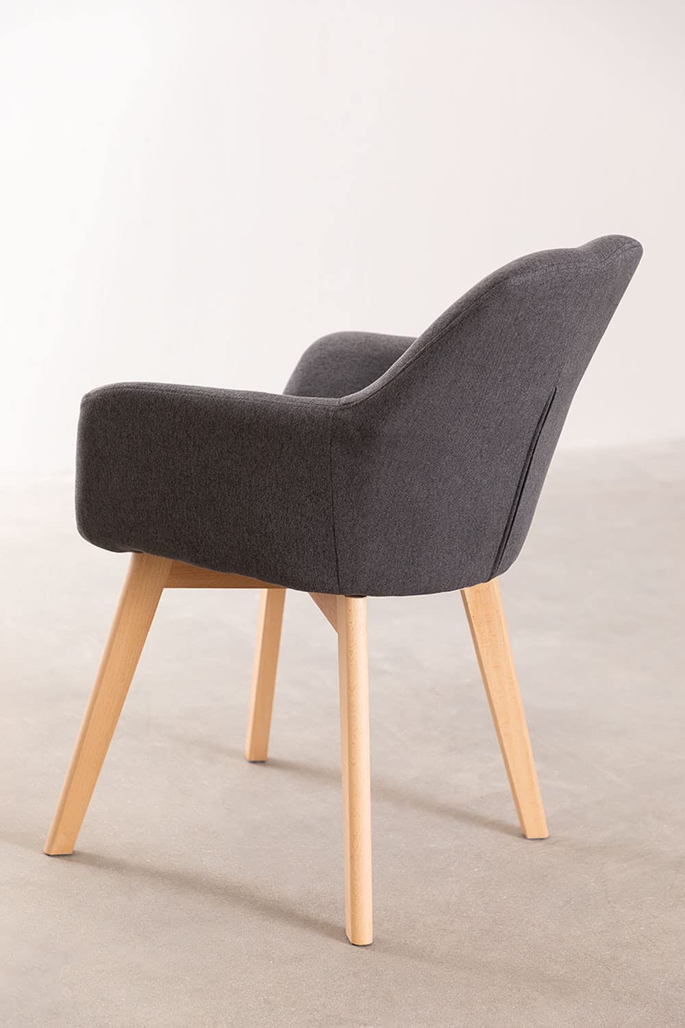 Sklum Ervi Design sedia da pranzo braccioli faggio