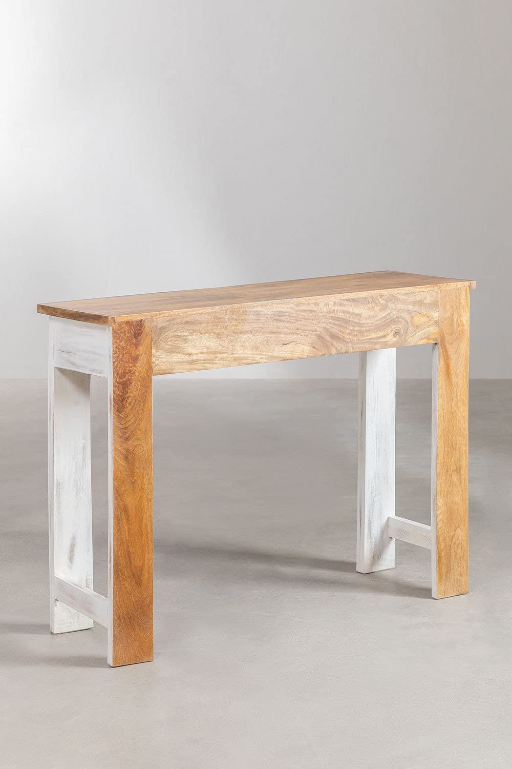 Sklum Kanat mobile ingresso legno mango bianco 120 cm