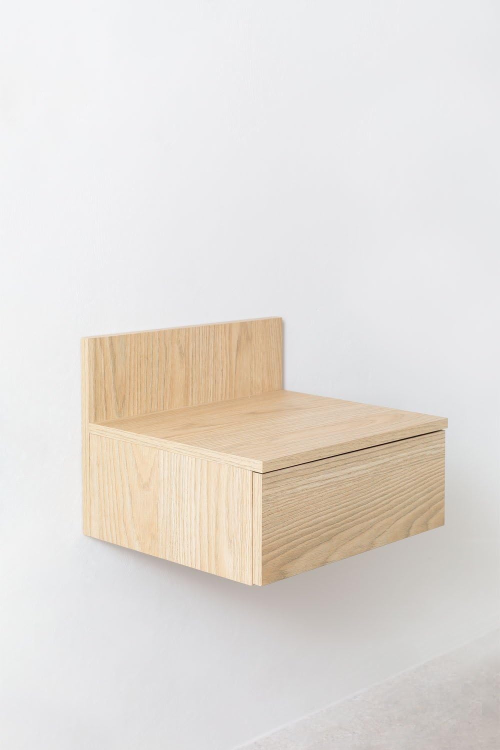 Sklum Caneto comodino sospeso con cassetto rovere 43 cm