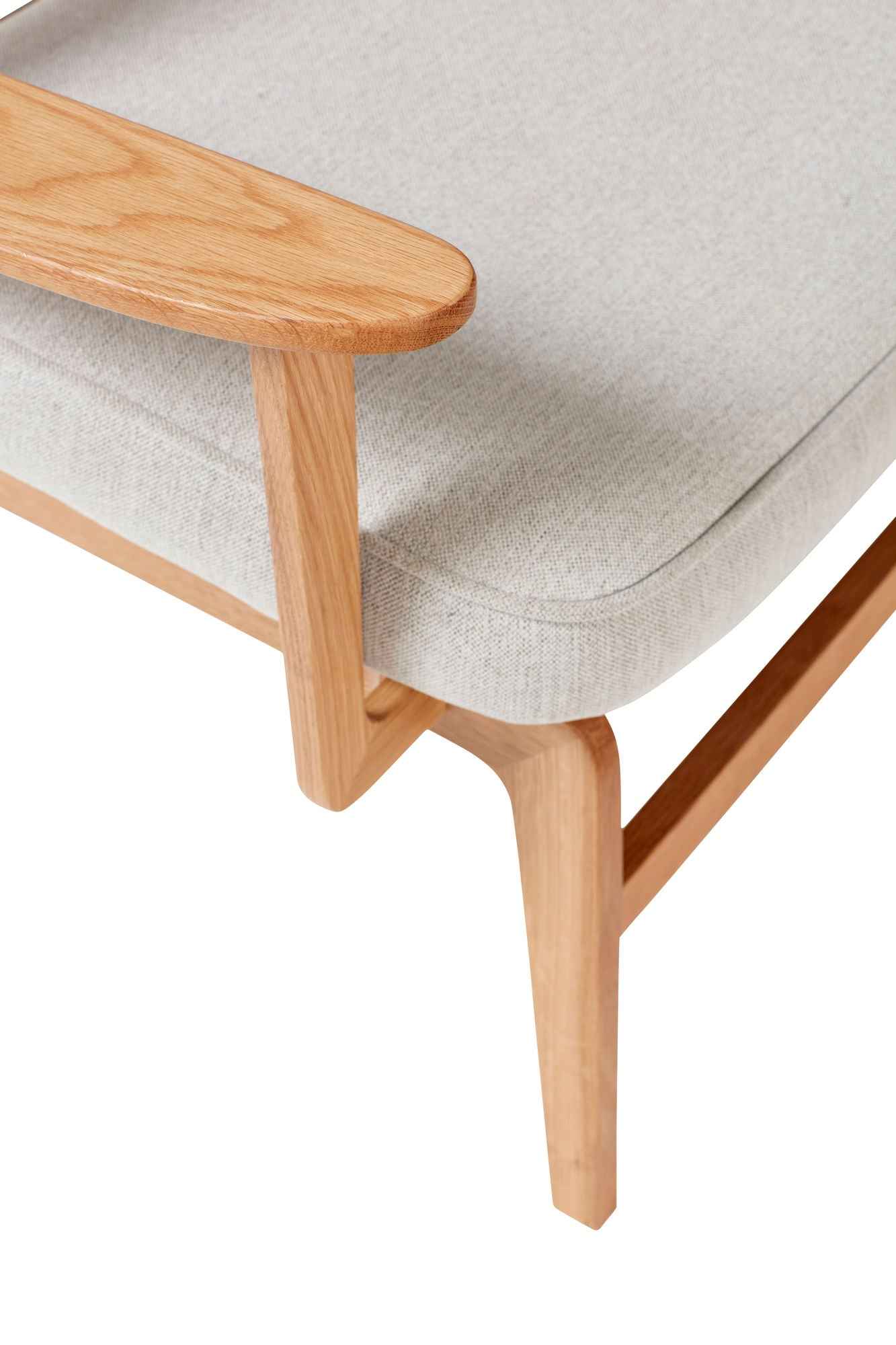 Bambua Haze poltrona lounge grigio naturale rovere