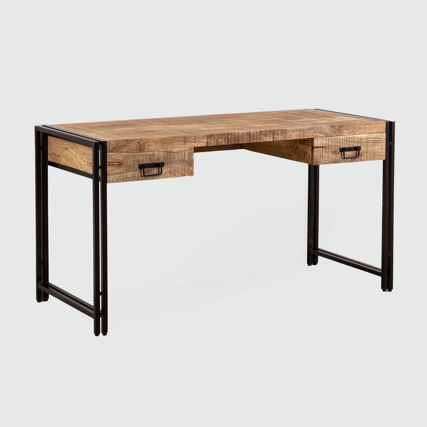 Sklum Tanem Style scrivania legno naturale 146 cm 2 cassetti