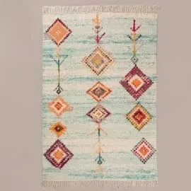 Sklum Simra tappeto cotone etnico 193x122 cm