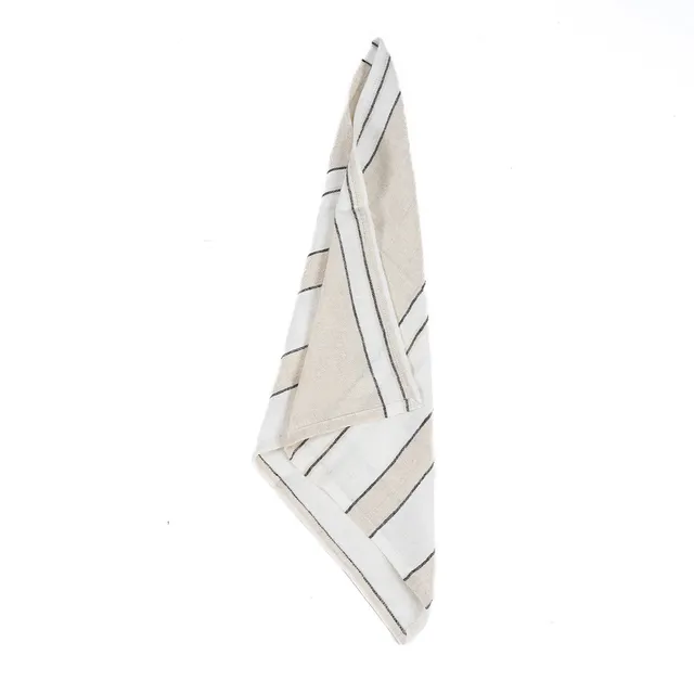 Bambua Provence tovagliolo lino 45x45 bianco nero