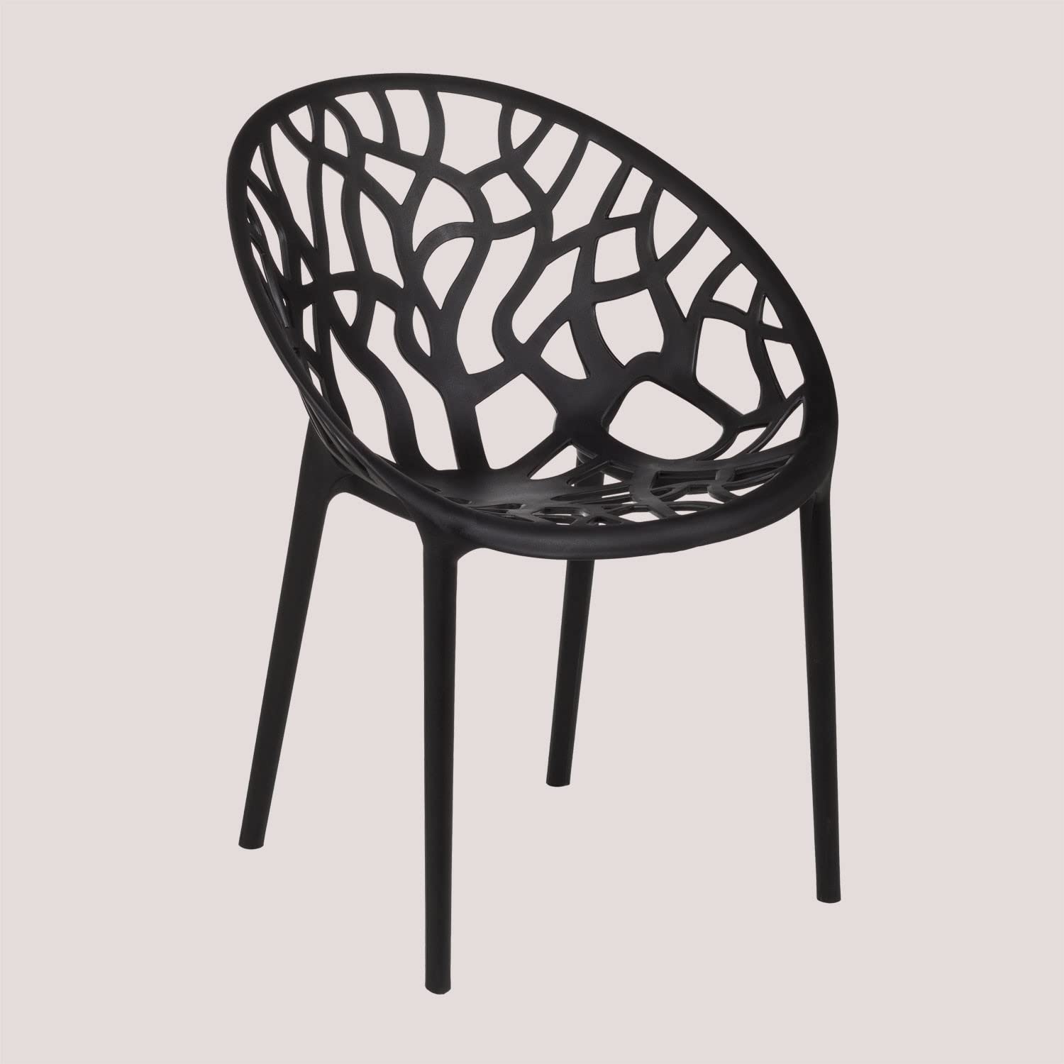 Sklum Ores Set 4 Sedie Giardino Impilabili Polipropilene