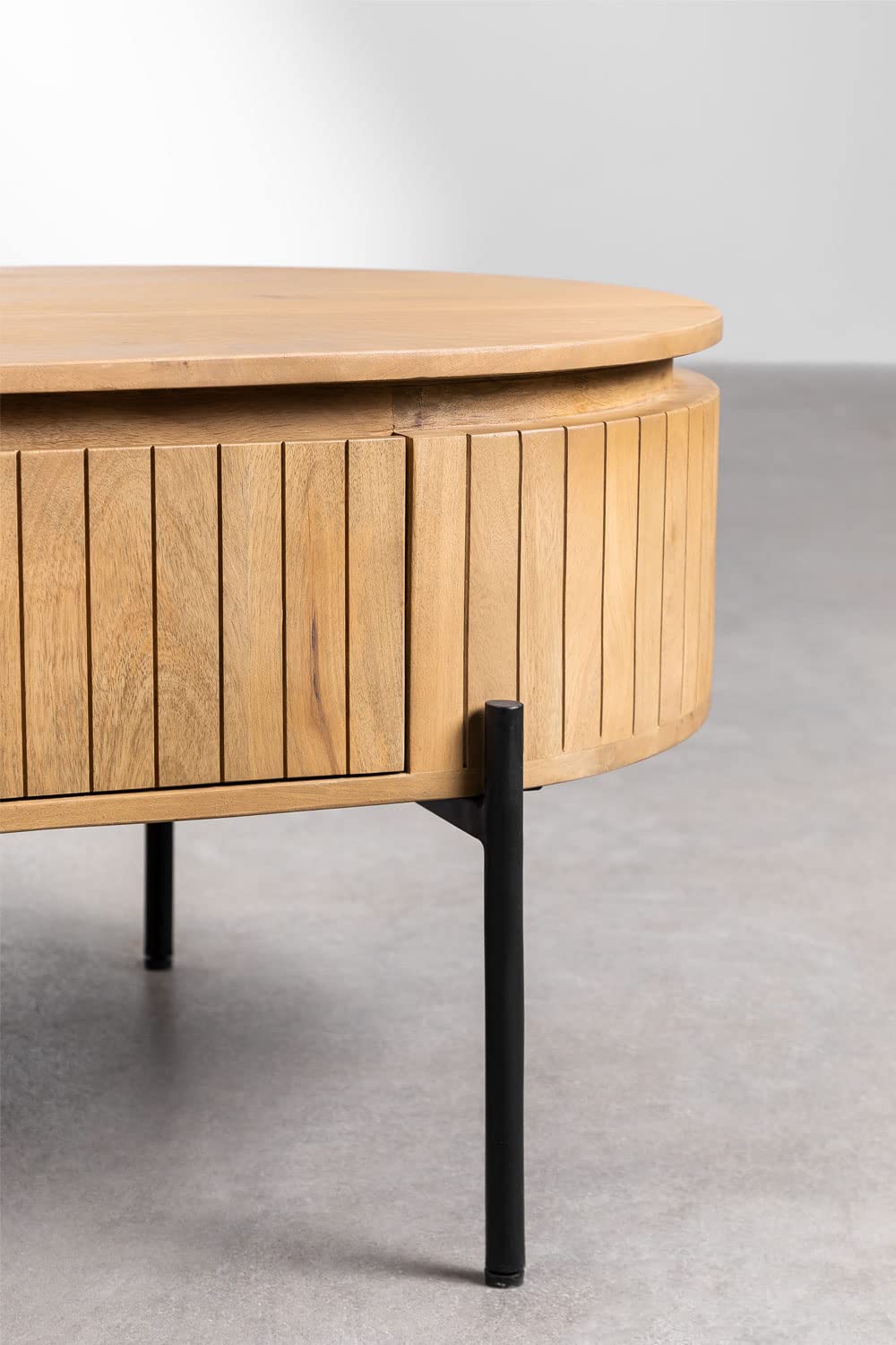 Sklum Analis Tavolino Salotto Legno Mango 129 cm Naturale