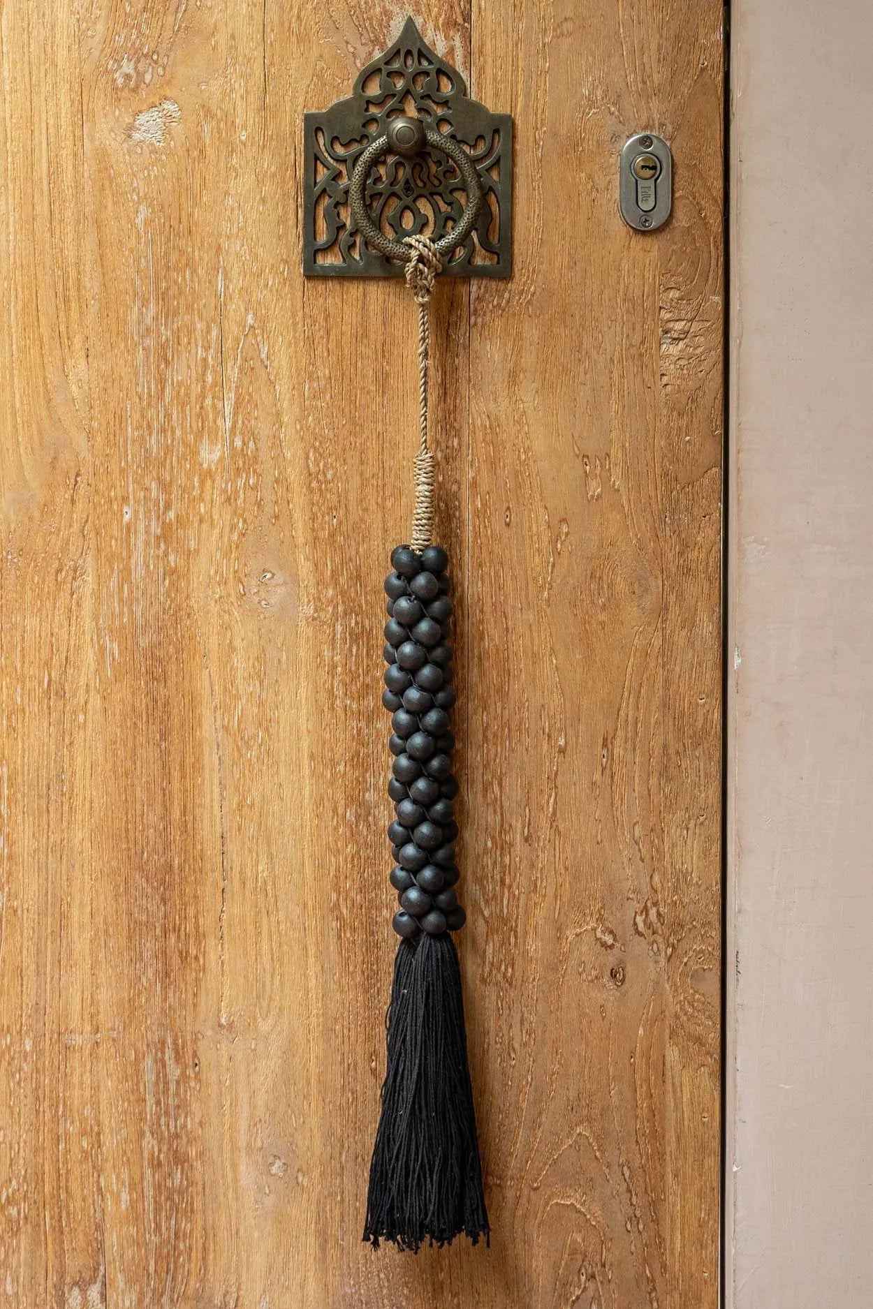 Bambua Wooden Beads nappa nera legno cotone
