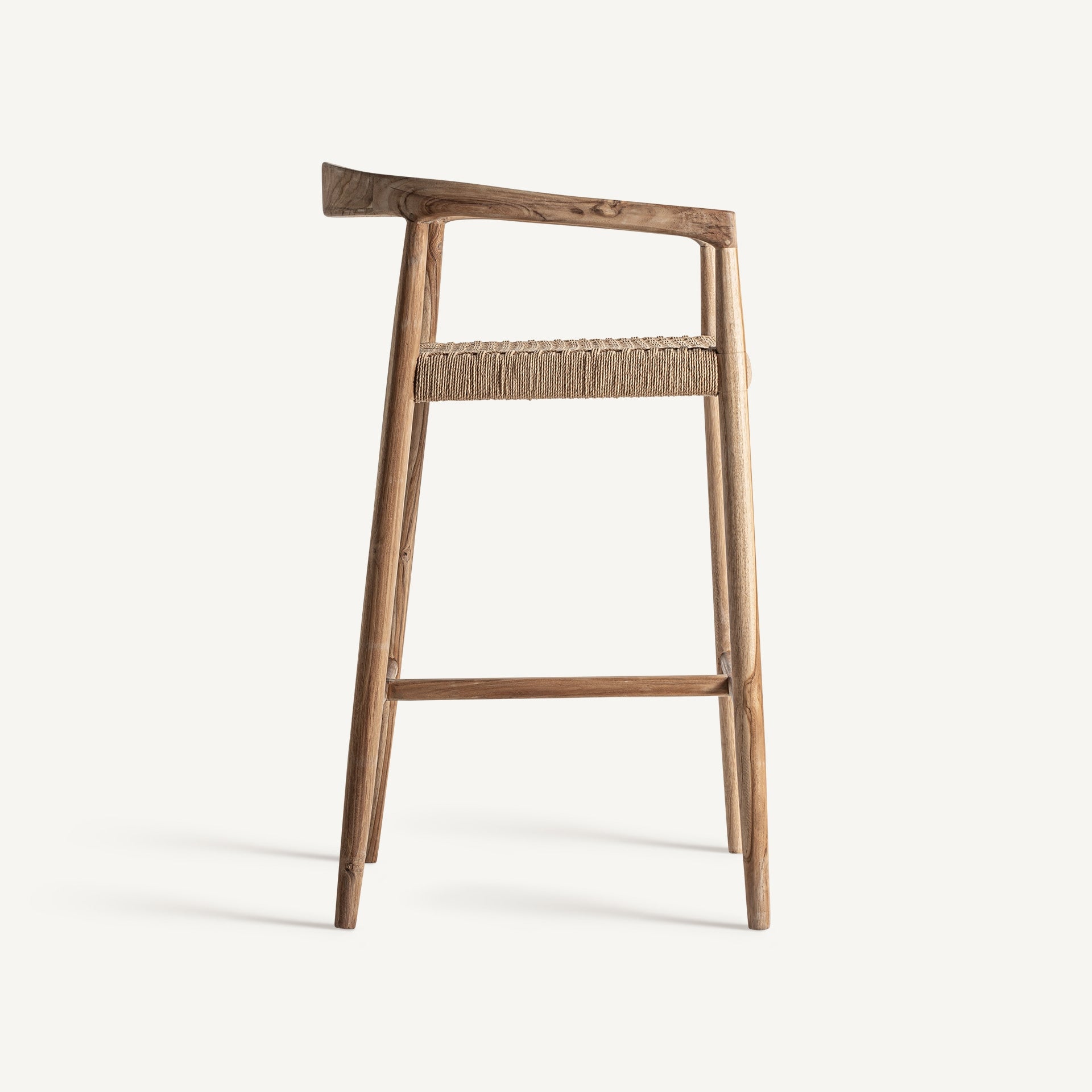 Bambua Caen Stool sgabello con braccioli in teak