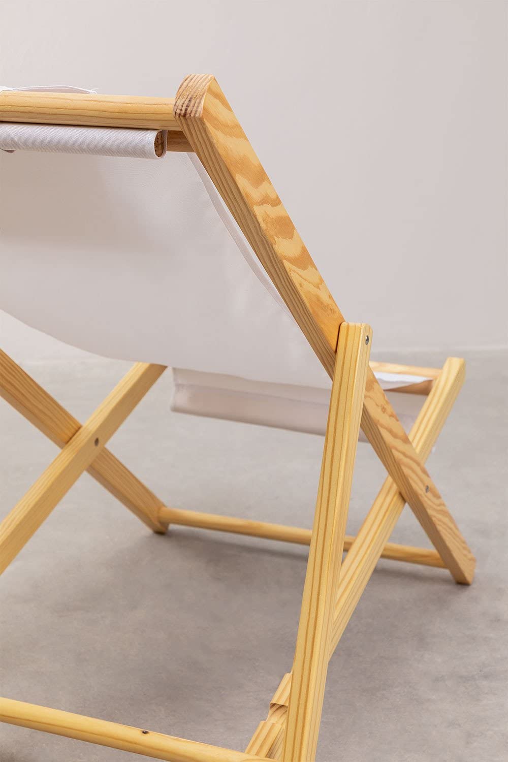 Sklum Dalma sdraio pieghevole legno bianco