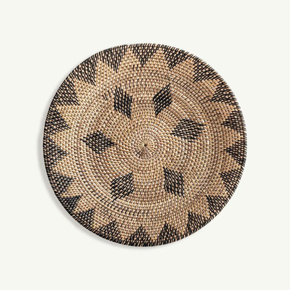 Bambua piatto decorativo rattan naturale