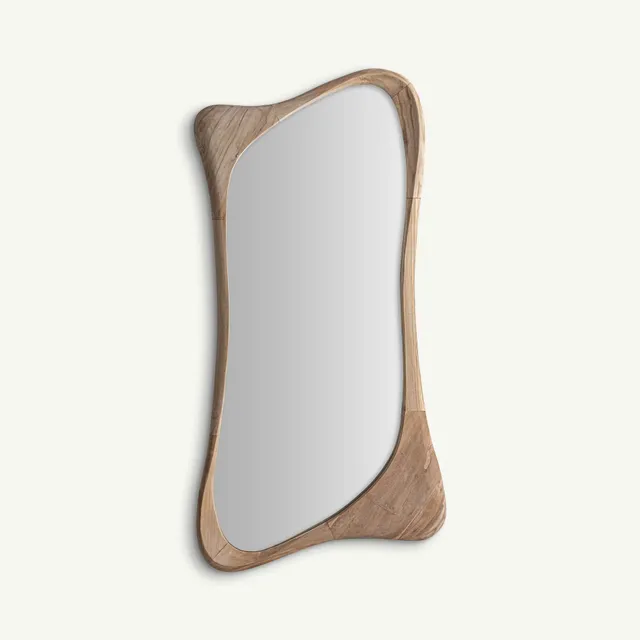 Bambua Humble specchio parete legno mango alto