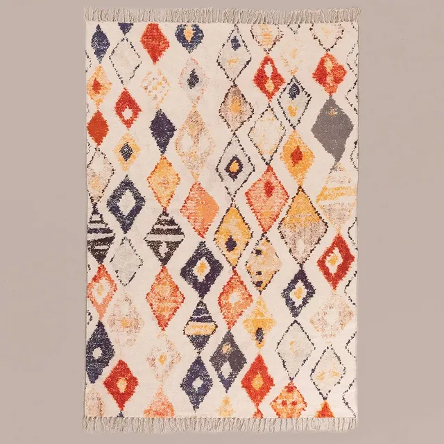 Sklum Yuga Ethnic Colors tappeto in cotone 195x125 cm