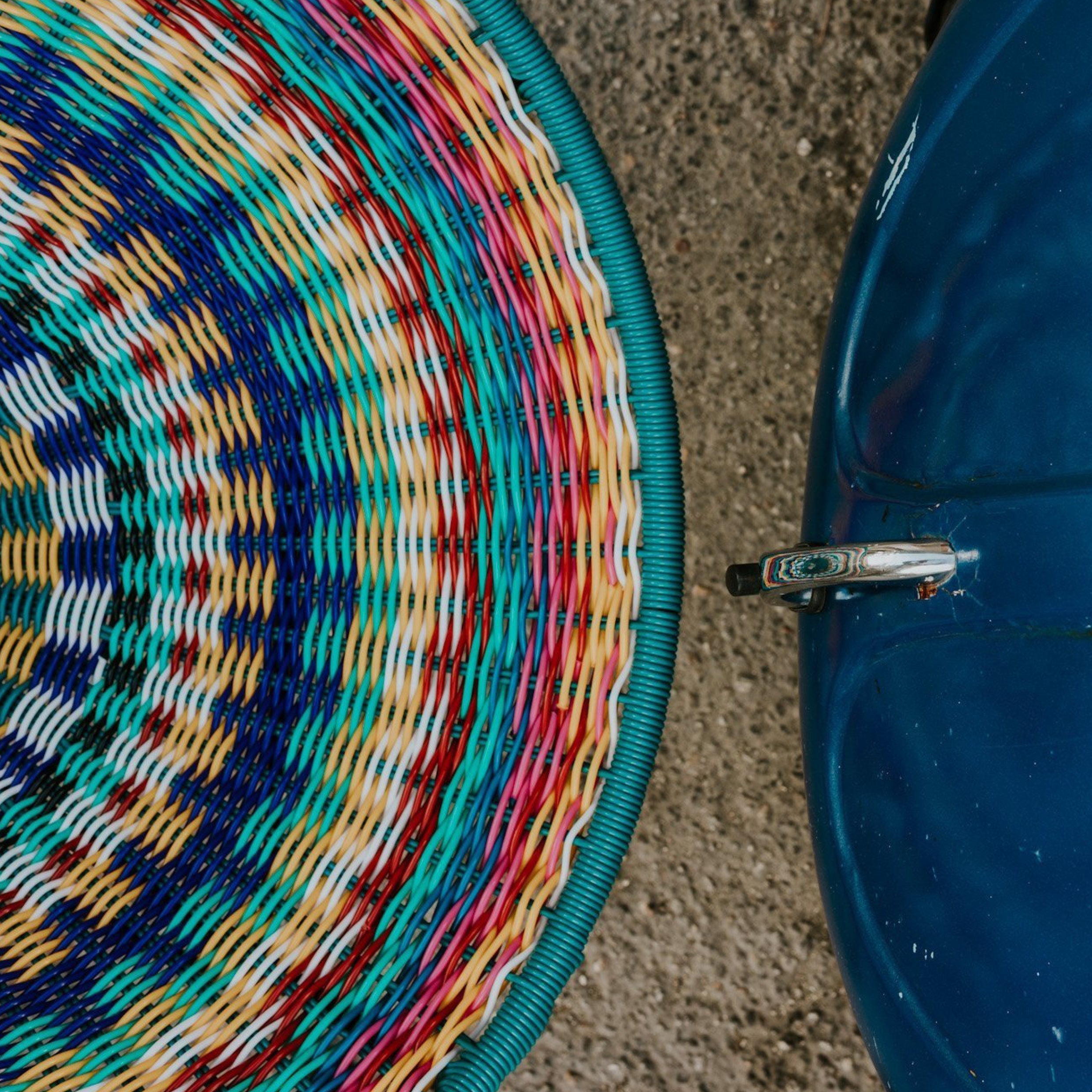 Acapulco Design Oaxaca poltrona intreccio multicolore esterno