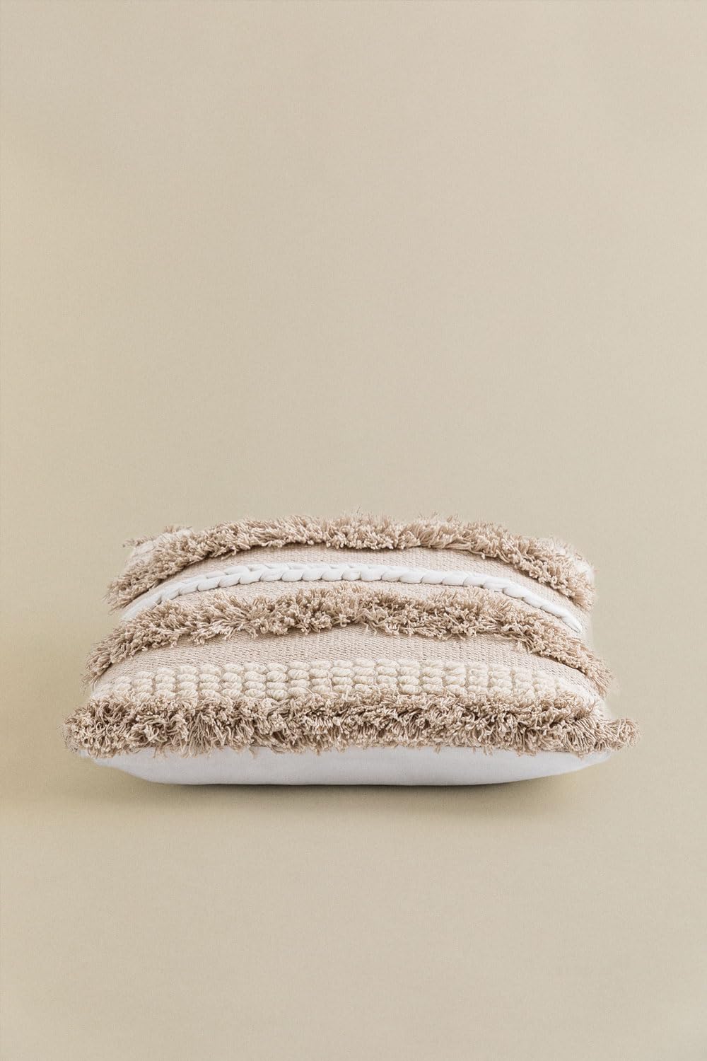 Sklum Punet cuscino quadrato cotone 50x50 beige lino