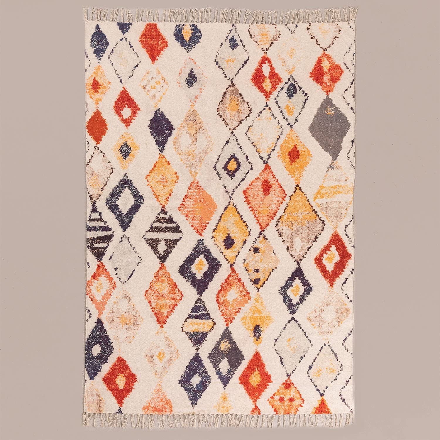 Sklum Yuga Ethnic Colors tappeto in cotone 195x125 cm