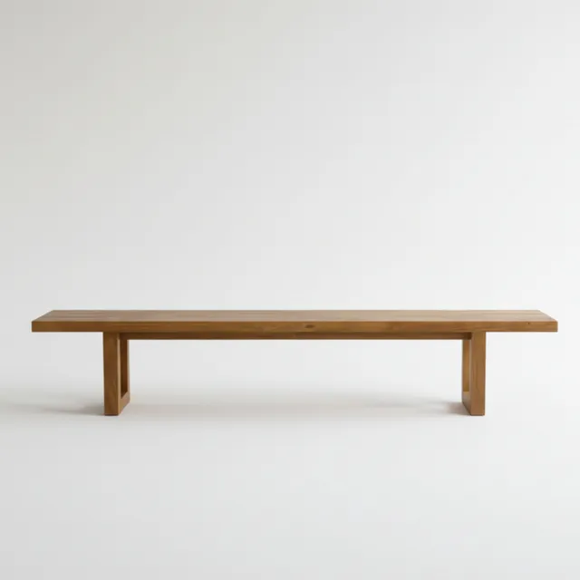 Bambua Bench With Square Foot panca 220 teak