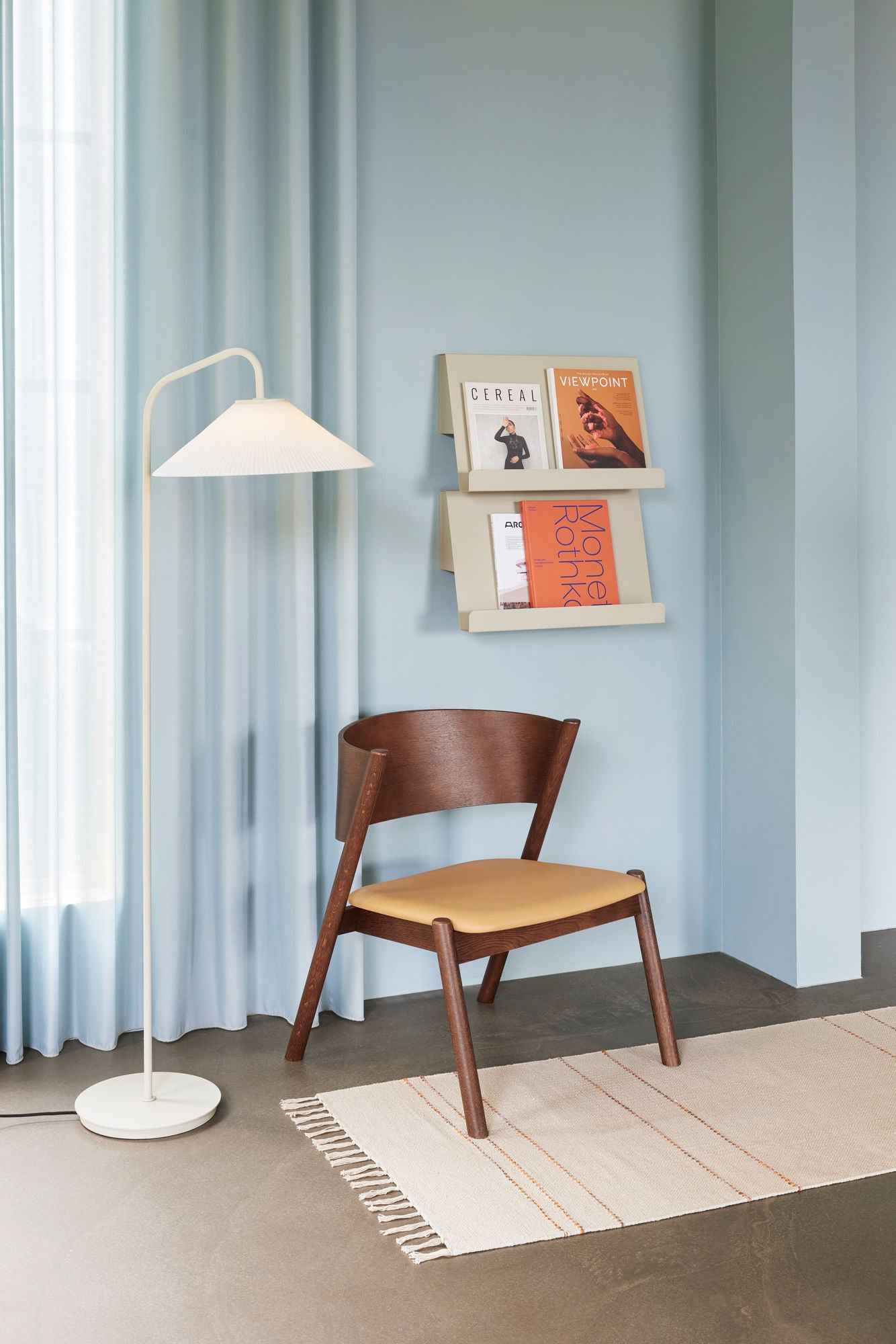 Bambua Oblique poltrona pelle marrone scuro