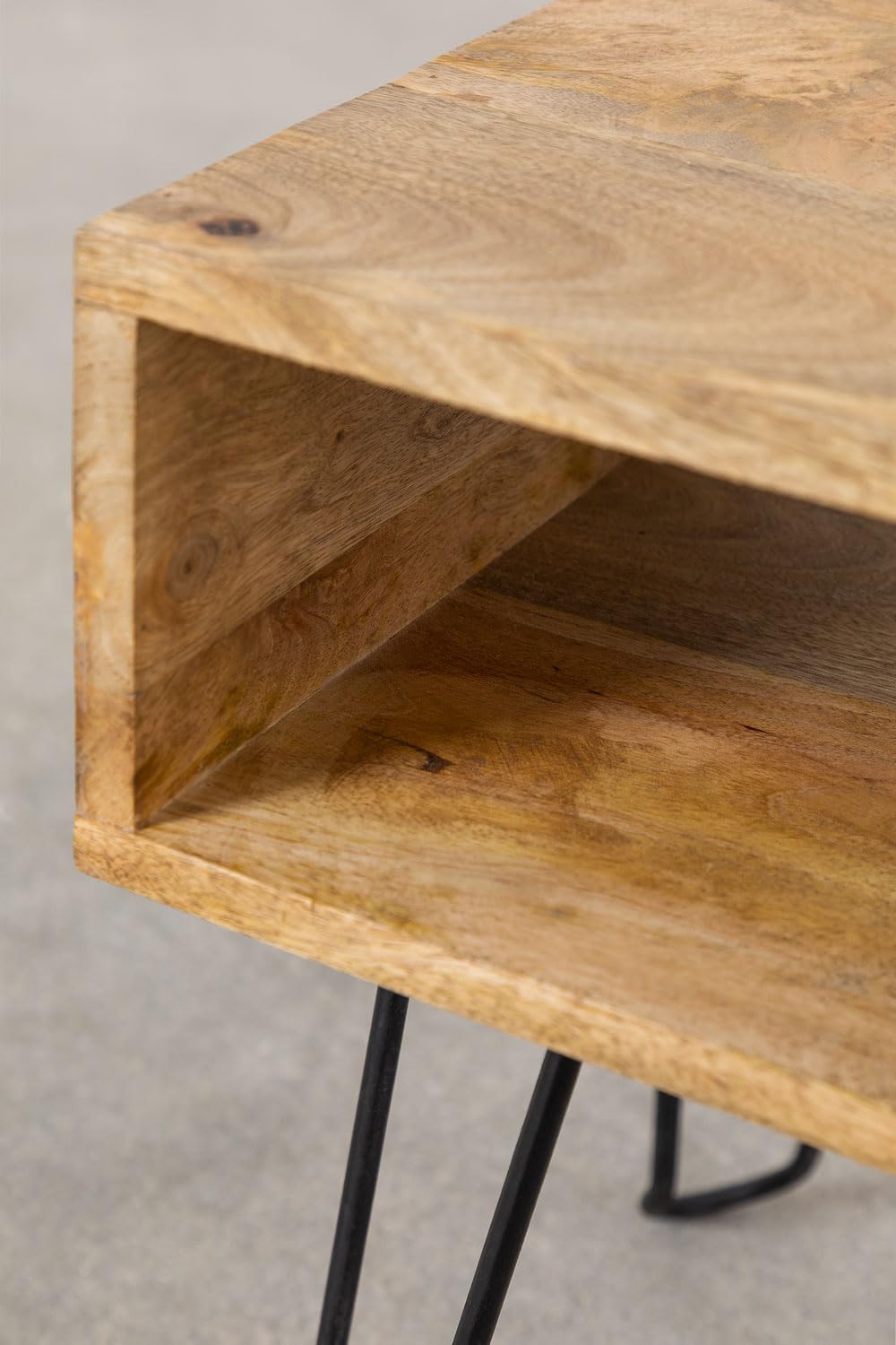 Sklum Tital Style comodino legno acacia 45x35 cm