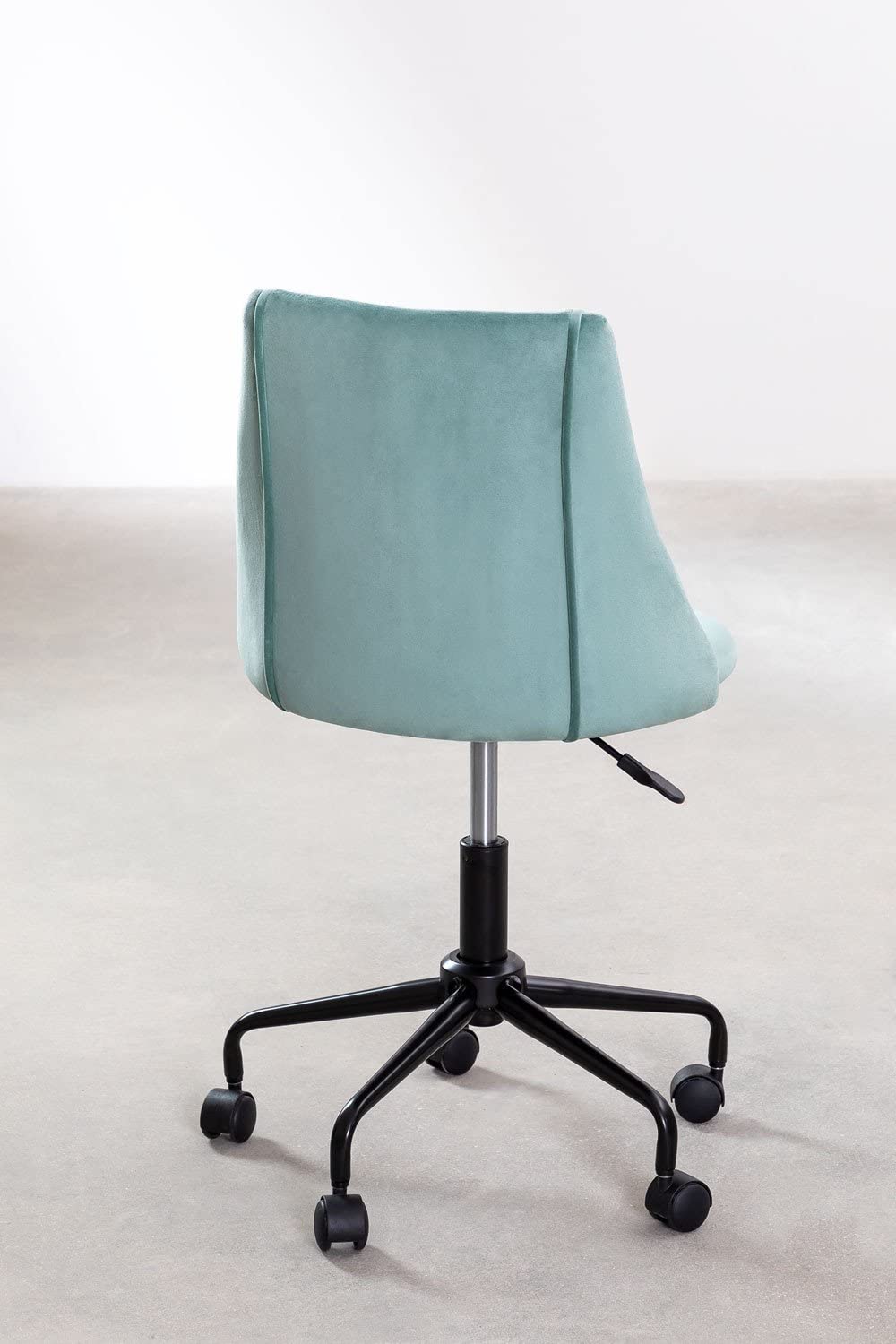 Sklum Garbys Sedia Ufficio Velluto Verde Abete Girevole